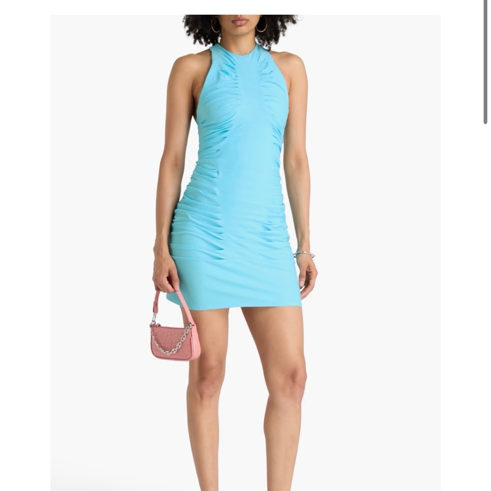 Gauge81 Vibrant Blue stretch-jersey Mini Dress
